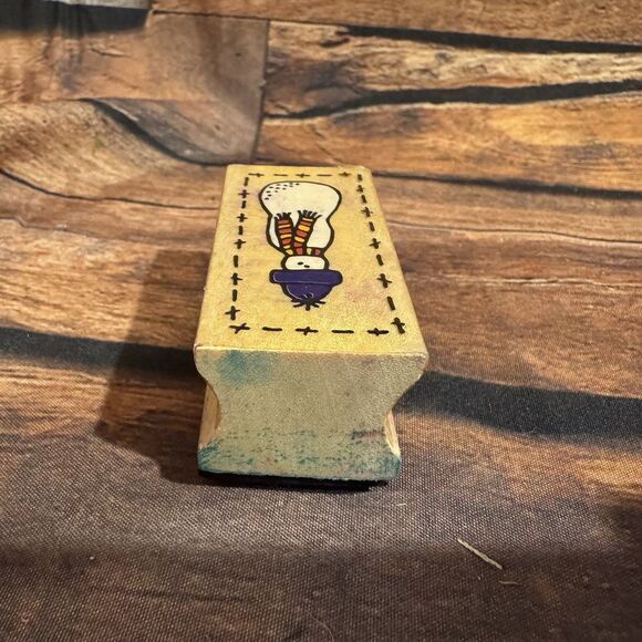 Snowman Rubber Stamp Wooden Mounted Crafts Scrapbooking Greeting Cards Christmas - Picture 4 of 9